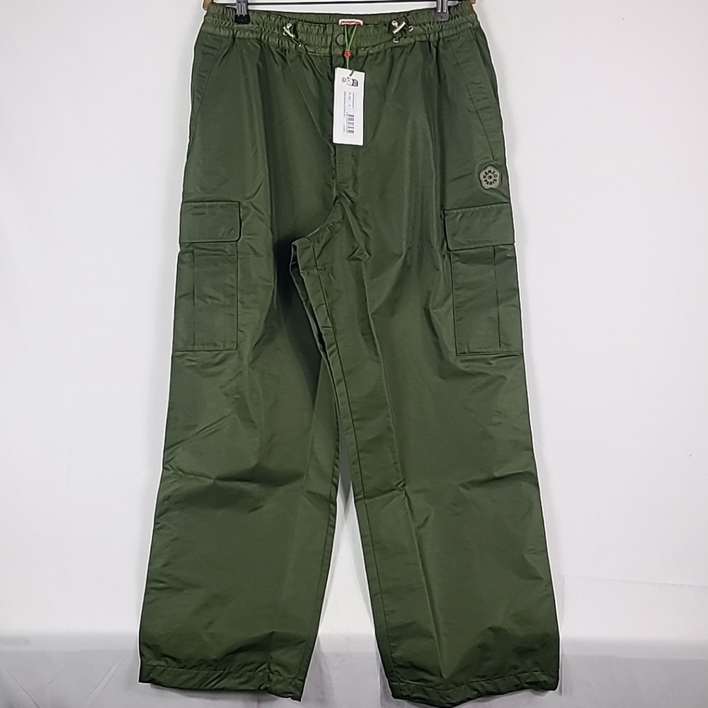 Nwt Kenzo Boke Flower 2.0 Cargo Jog Pants Green Sz L Retail $530